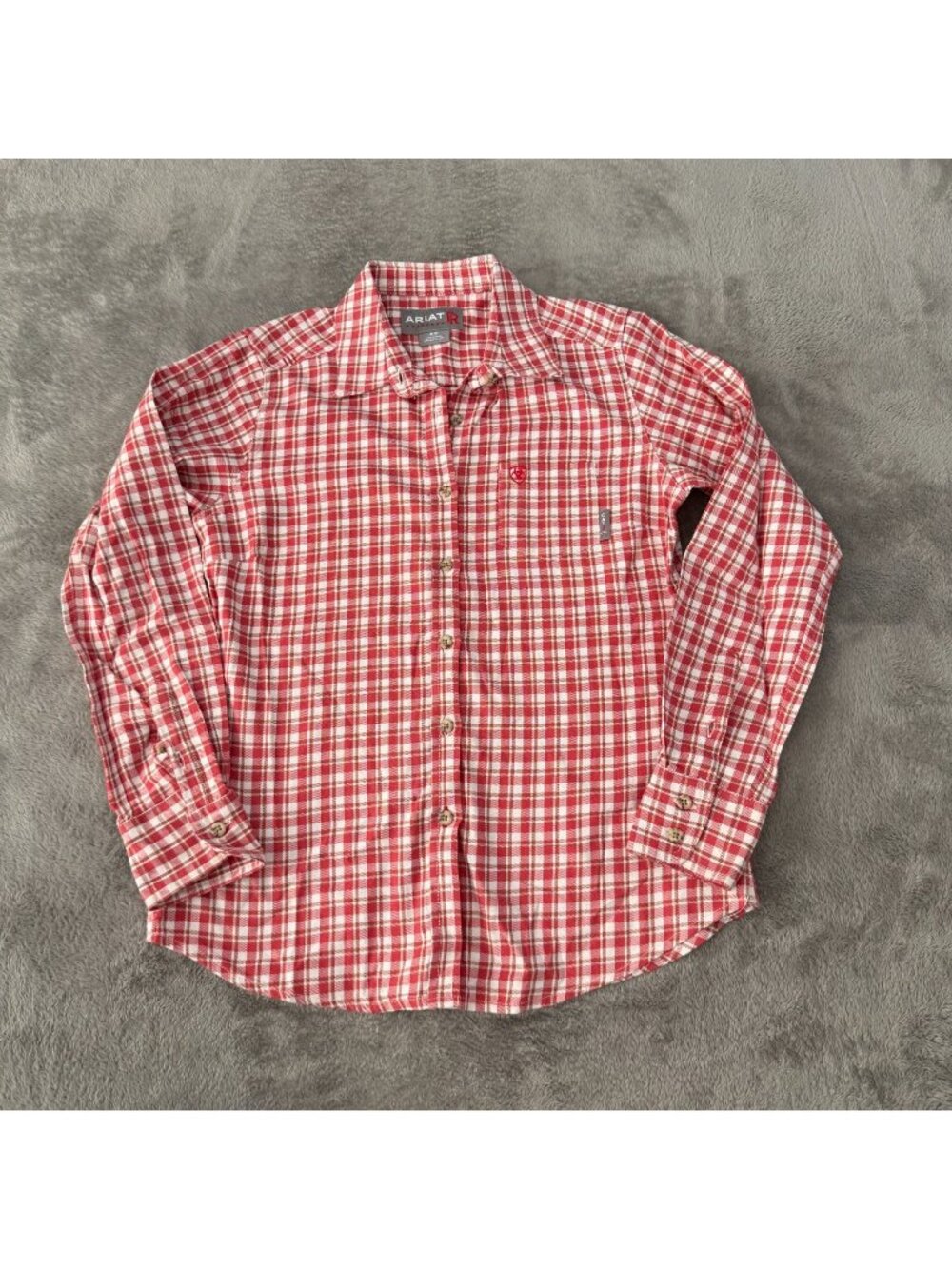Ariat FR Fire Flame Resistant Buttom Up Long Sleeve Shirt Womens MEDIUM Cat2